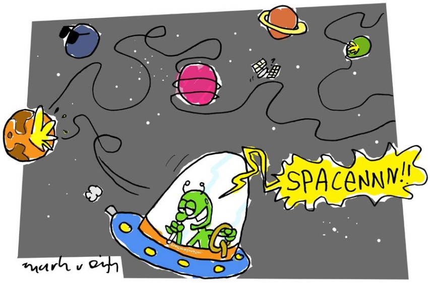 Space partyflock