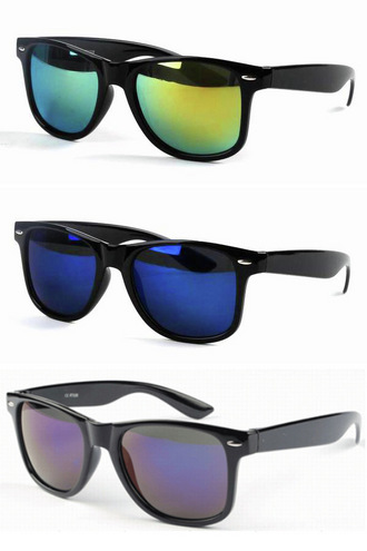 Wayfarer Zonnebril met gespiegelde glazen winactie