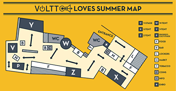 plattegrond VOLTT Loves Summer