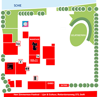 plattegrond Herr Zimmerman Festival