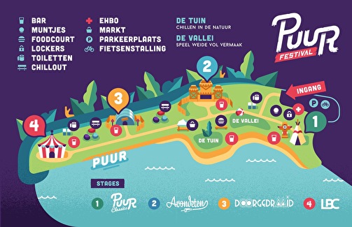 plattegrond Puur Festival