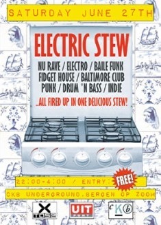 Gratis danceparty Electric Stew seizoensafsluiter X-tase