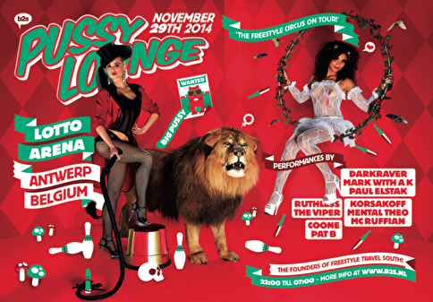 Het Pussy lounge Freestyle circus komt naar België!