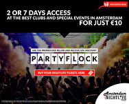 Nu voor Partyflock leden 10% korting op een Amsterdam nightlife ticket