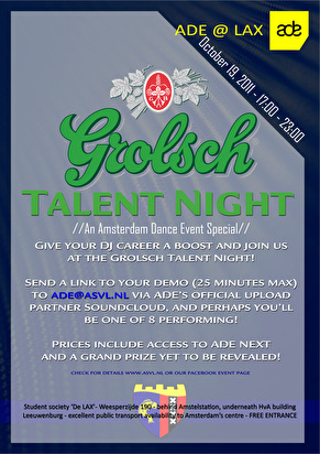 Grolsch talent night