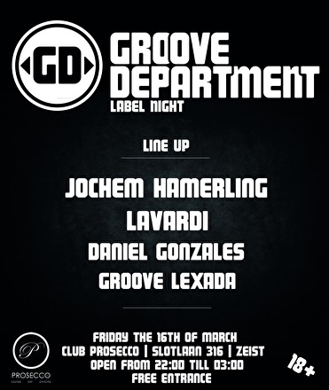 Groove Department Label Night