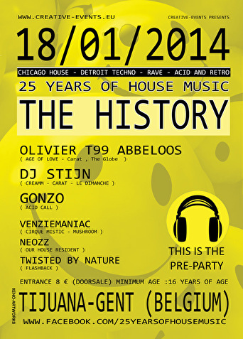 25 Years of House music-pré party