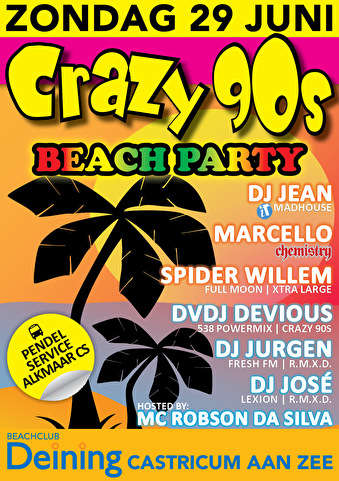 Crazy 90s Beach Party