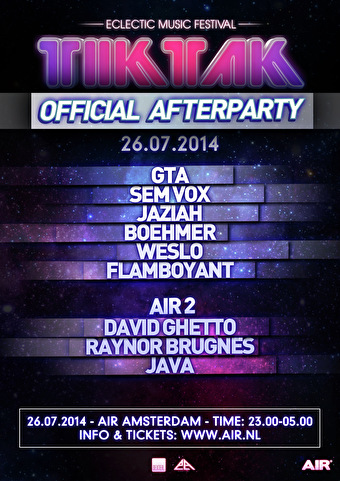 TIKTAK Official Festival Afterparty
