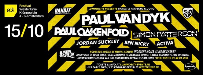 Luminosity presents Paul van Dyk & Paul Oakenfold