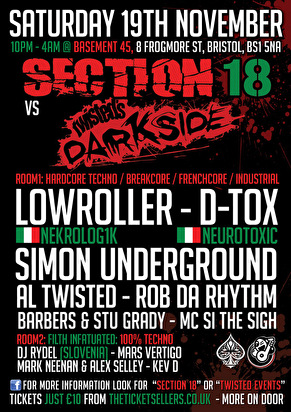 Section 18 vs Twisted's Darkside