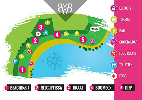 plattegrond Beach Bash Festival