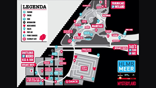 plattegrond Mysteryland