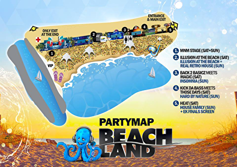 plattegrond Beachland