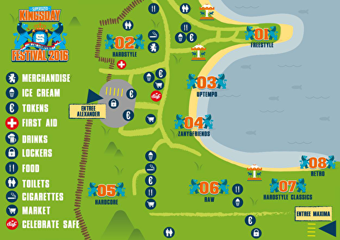 plattegrond Supersized Kingsday Festival