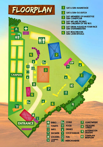 plattegrond City of Dance Festival