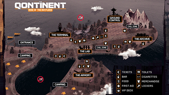 plattegrond The Qontinent