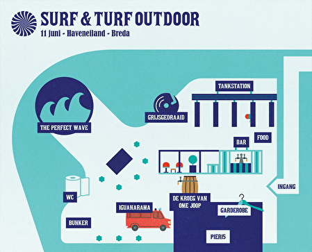 plattegrond Surf & Turf Outdoor