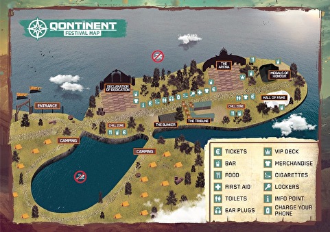 plattegrond The Qontinent