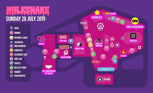 plattegrond Milkshake Festival