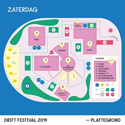 plattegrond Drift Festival