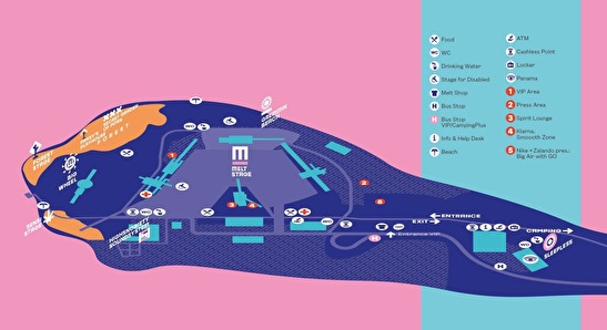 plattegrond Melt Festival