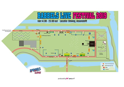 plattegrond Babbels Live Festival