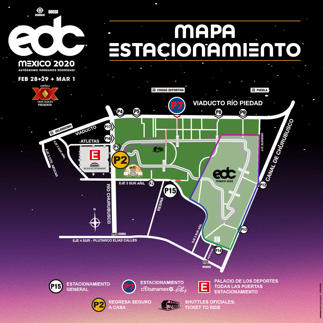 EDC México 2020 - Tickets, line-up, timetable, map & info