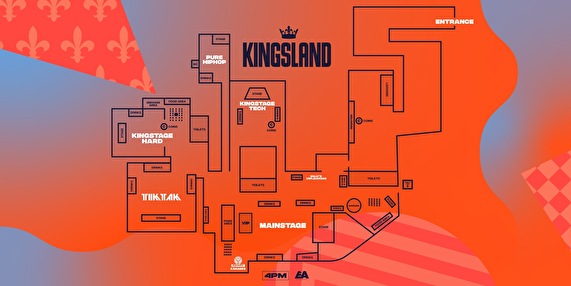 plattegrond Kingsland Festival