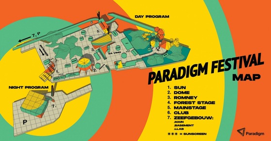 plattegrond Paradigm Festival