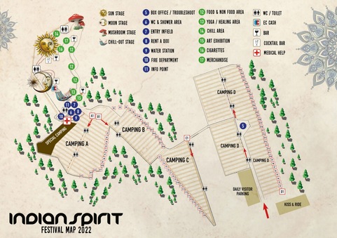 plattegrond Indian Spirit