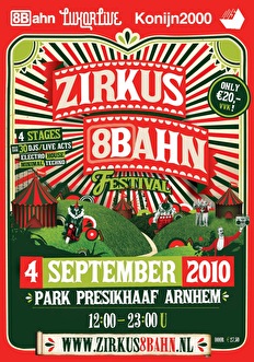Laatste klappers Zirkus 8Bahn Festival bekend