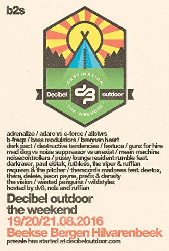 Decibel outdoor - the weekend: the line-up
