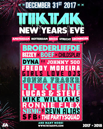 TIKTAK New Years Eve bijna uitverkocht