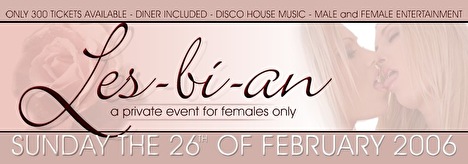Les-bi-an - A private event for females only