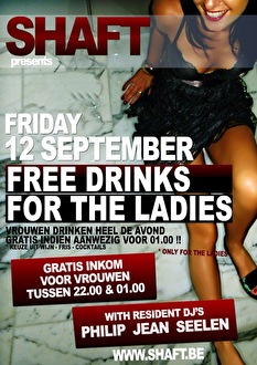 Free drinks for the Ladies