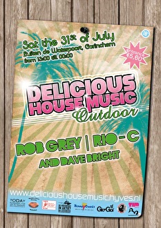 Delicious house music outdoor