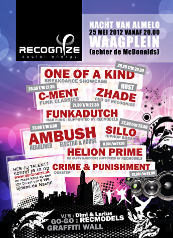 Recognize · Nacht van Almelo - Tickets, line-up, timetable & info