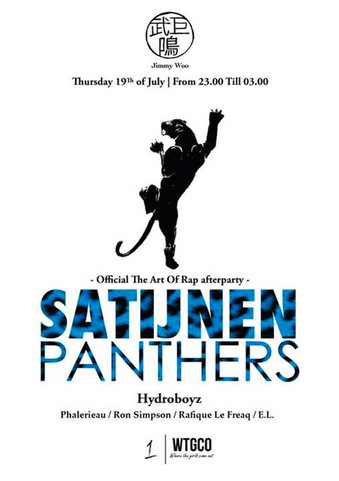 Satijnen Panthers Official 'Art of Rap' afterparty