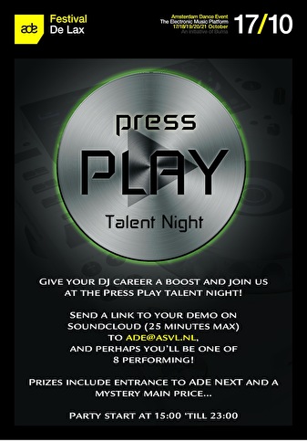 Press Play Talent Night