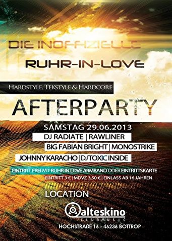Die Inoffizielle Ruhr in Love Afterparty