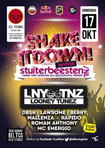 Shake It Down invites Stuiterbeesten