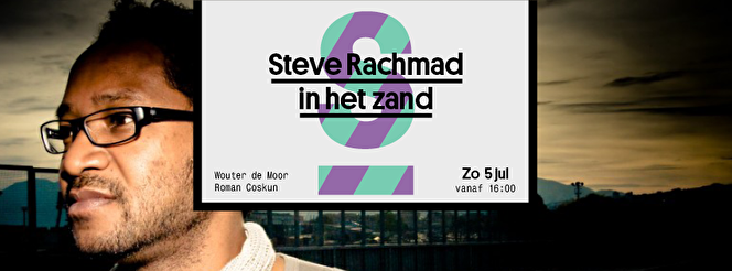 Steve Rachmad in het zand