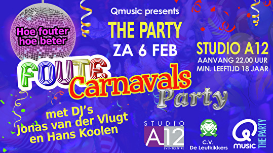 Qmusic Foute Carnavalsparty