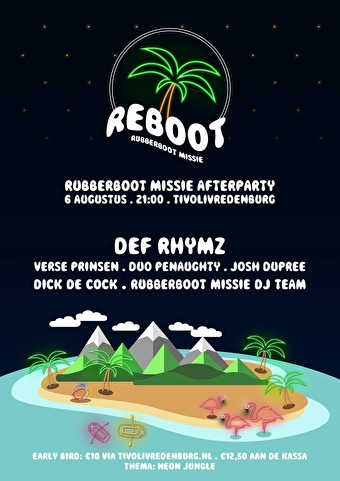 Reboot Rubberboot Missie afterparty