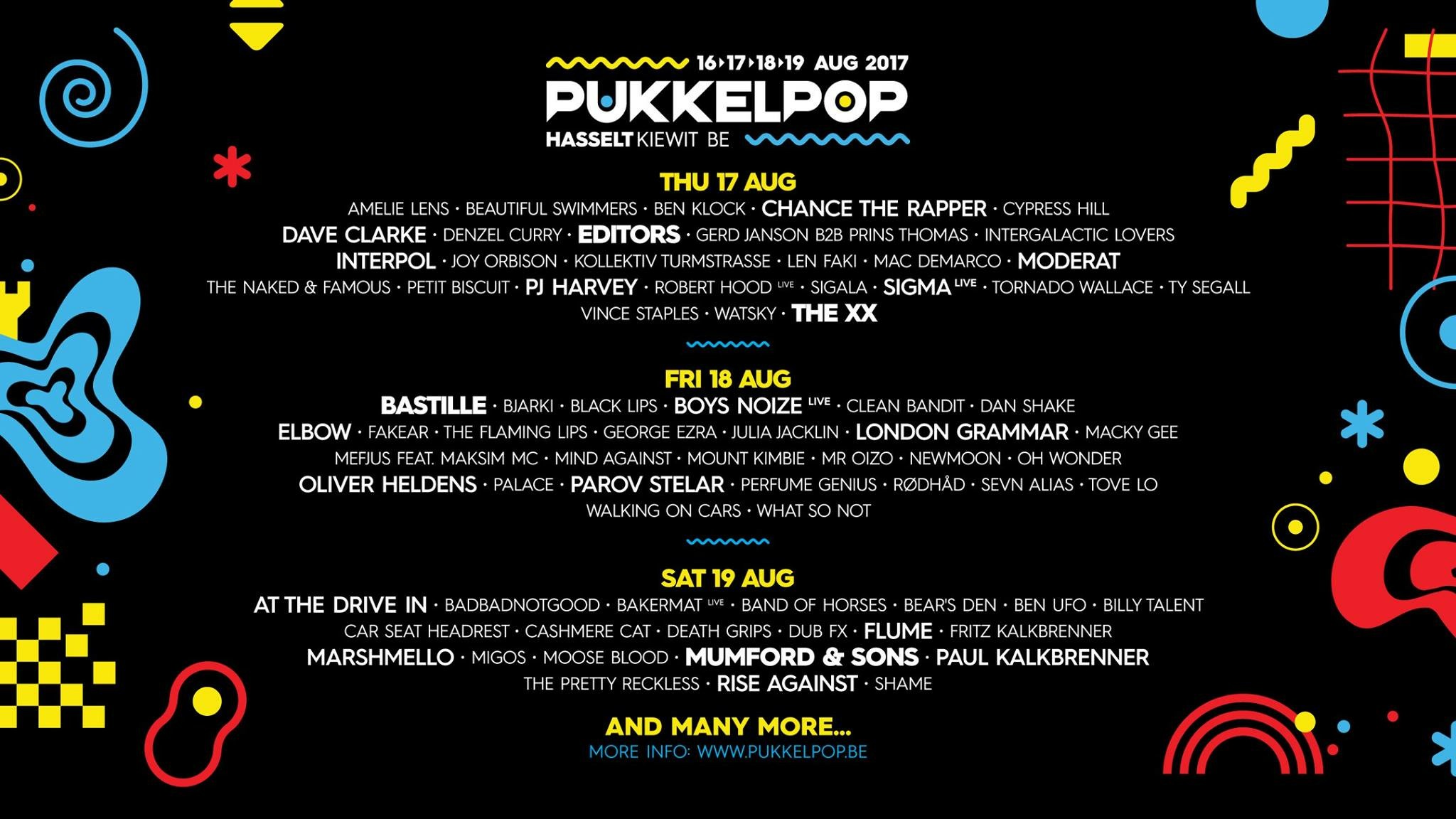Pukkelpop 2017 - Tickets, line-up, timetable & info