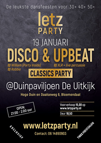 Letz Party Disco & Upbeat Classics Party