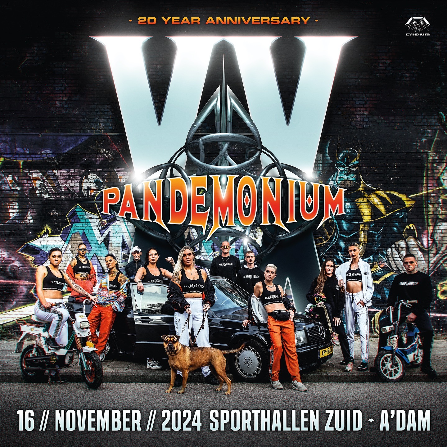 Pandemonium · 2024 · 20 Year Anniversary, Amsterdam — Tickets, lineup