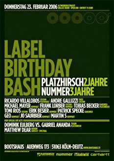 Label birthday bash