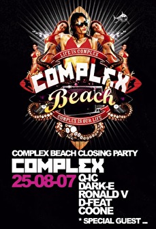 Complex beach closing party